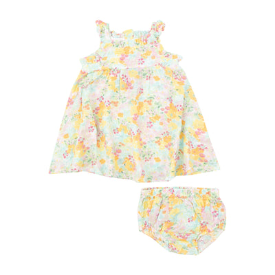 Paperbag Ruffle Sundress With Dc - Spring Meadow - Angel Dear