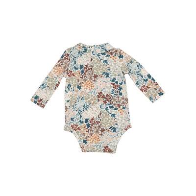 Peter Pan Collar Bodysuit - Painted Fall Floral - Angel Dear