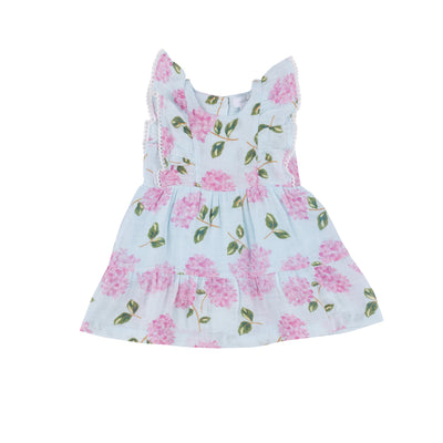 Picot Trim Edged Dress And Dc - Hydrangeas by Angel Dear