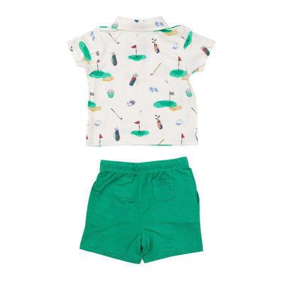 Polo Shirt & Short Set - Golf - Angel Dear