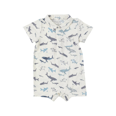 Polo Shortie - Sharks by Angel Dear