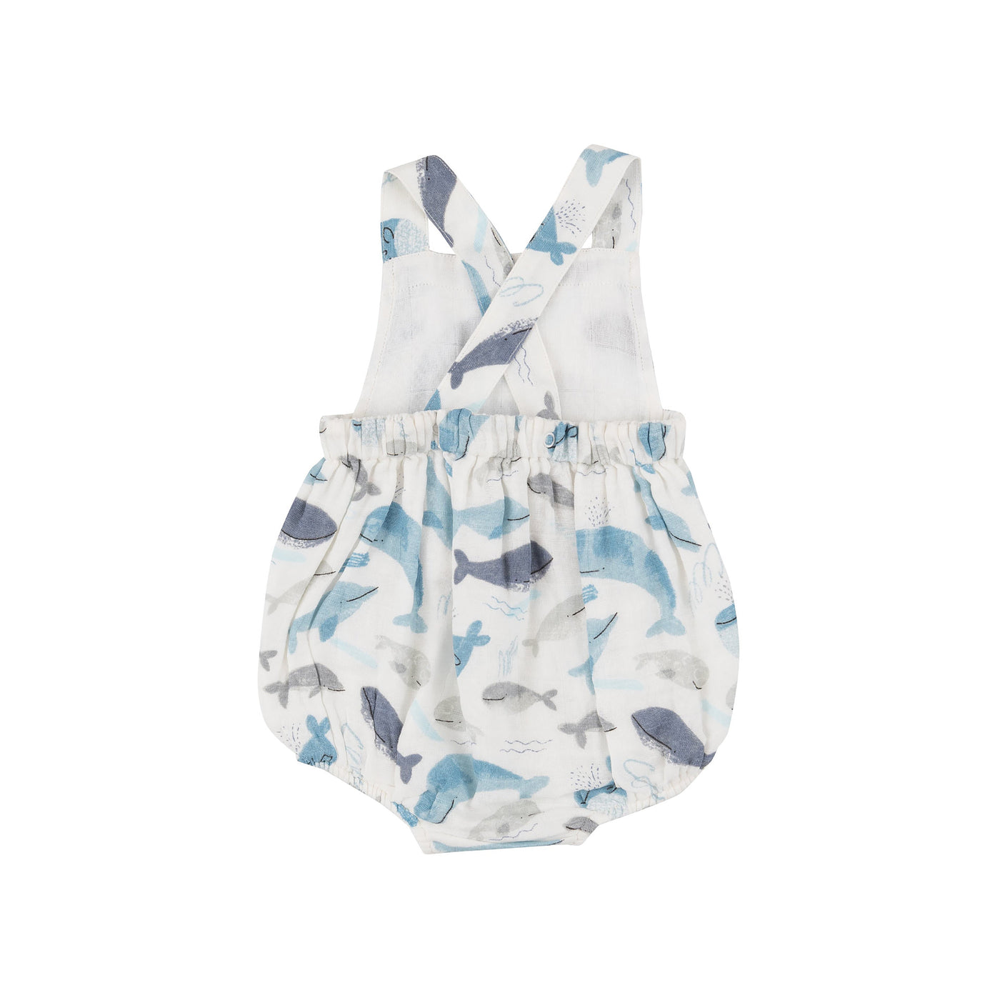 Retro Sunsuit - Blue Whales - Angel Dear