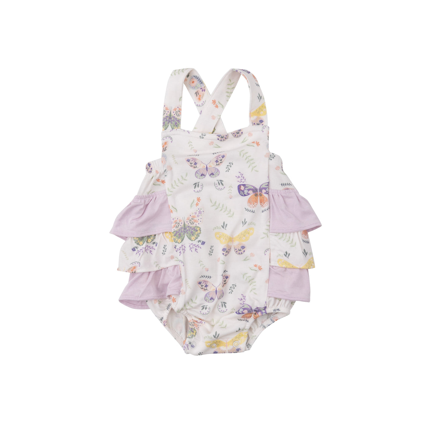 Ruffle Sunsuit - Botany Butterflies by Angel Dear