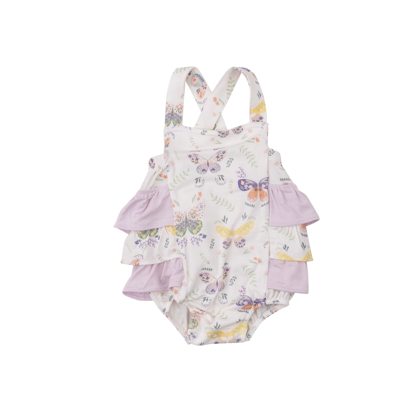 Ruffle Sunsuit - Botany Butterflies-Angel Dear