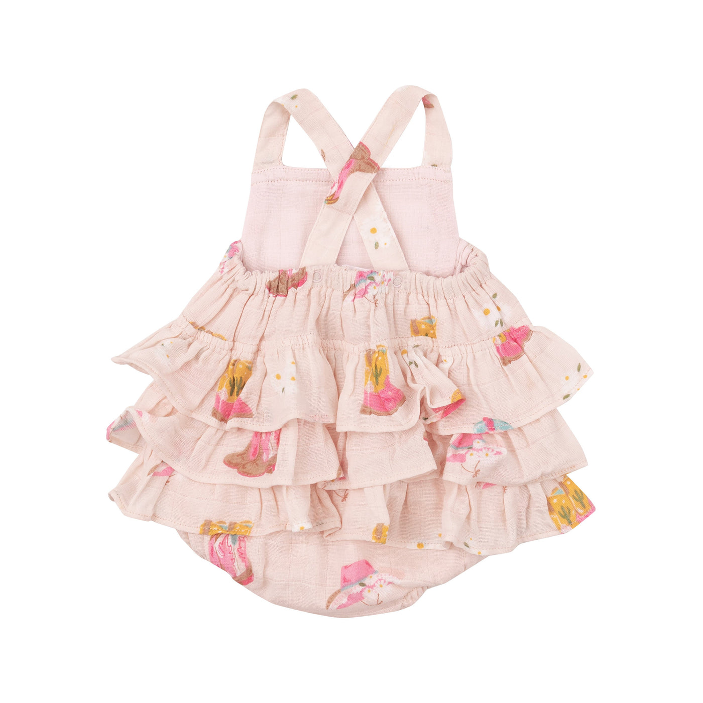 Ruffle Sunsuit - Daisy Boots by Angel Dear