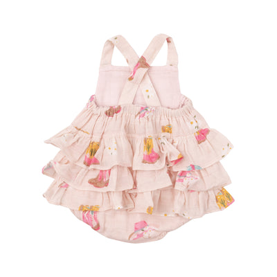 Ruffle Sunsuit - Daisy Boots by Angel Dear