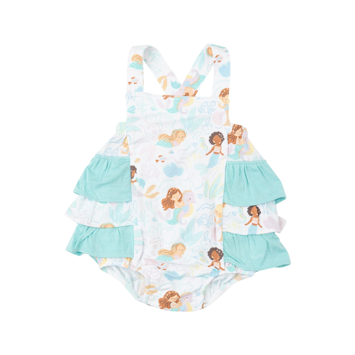 Ruffle Sunsuit - Magical Mermaids-Angel Dear