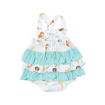 Ruffle Sunsuit - Magical Mermaids-Angel Dear