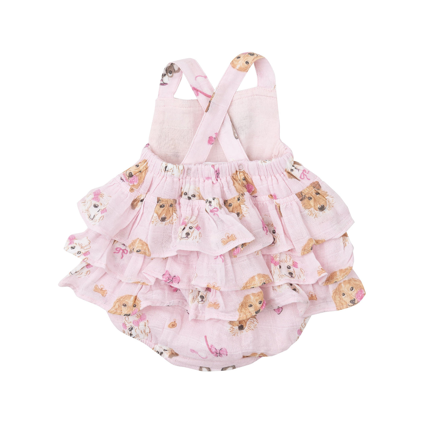 Ruffle Sunsuit - Pretty Puppy Faces-Angel Dear