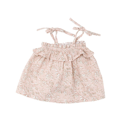 Ruffle Top & Bloomer - Baby'S Breath Floral-Angel Dear