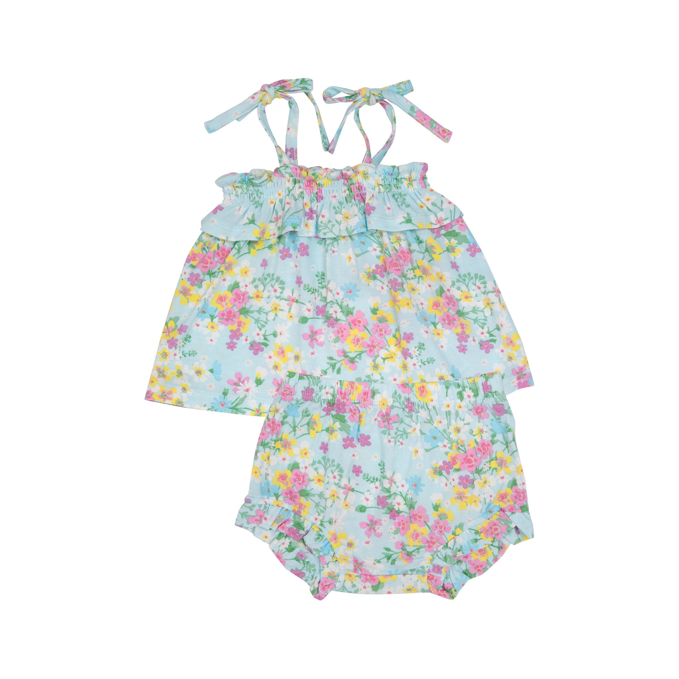 Ruffle Top & Bloomer - Little Buttercup Floral-Angel Dear