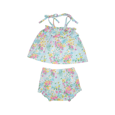 Ruffle Top & Bloomer - Little Buttercup Floral-Angel Dear