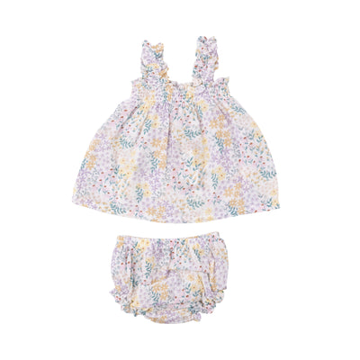 Ruffly Strap Top And Bloomer Set - Spreading Joy-Angel Dear