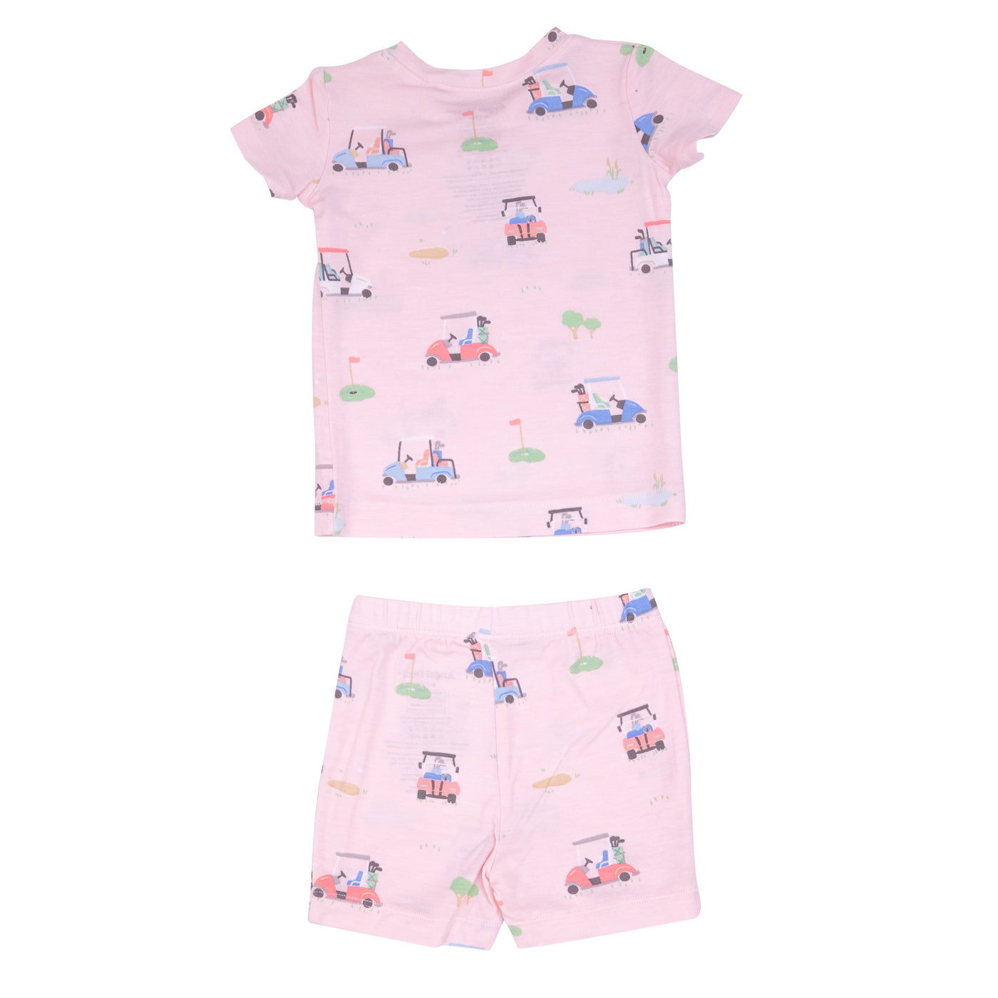 Short Lounge Wear Set - Golf Carts Pink by Angel Dear