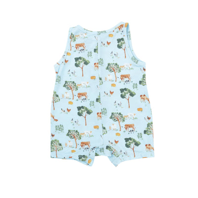 Shortie Romper - Farm Friends - Angel Dear