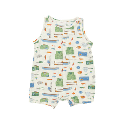 Shortie Romper - Fishing Tools - Angel Dear