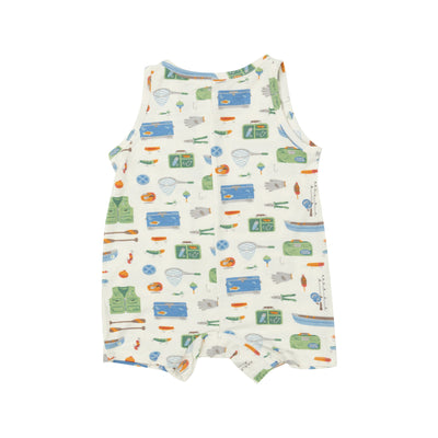 Shortie Romper - Fishing Tools - Angel Dear