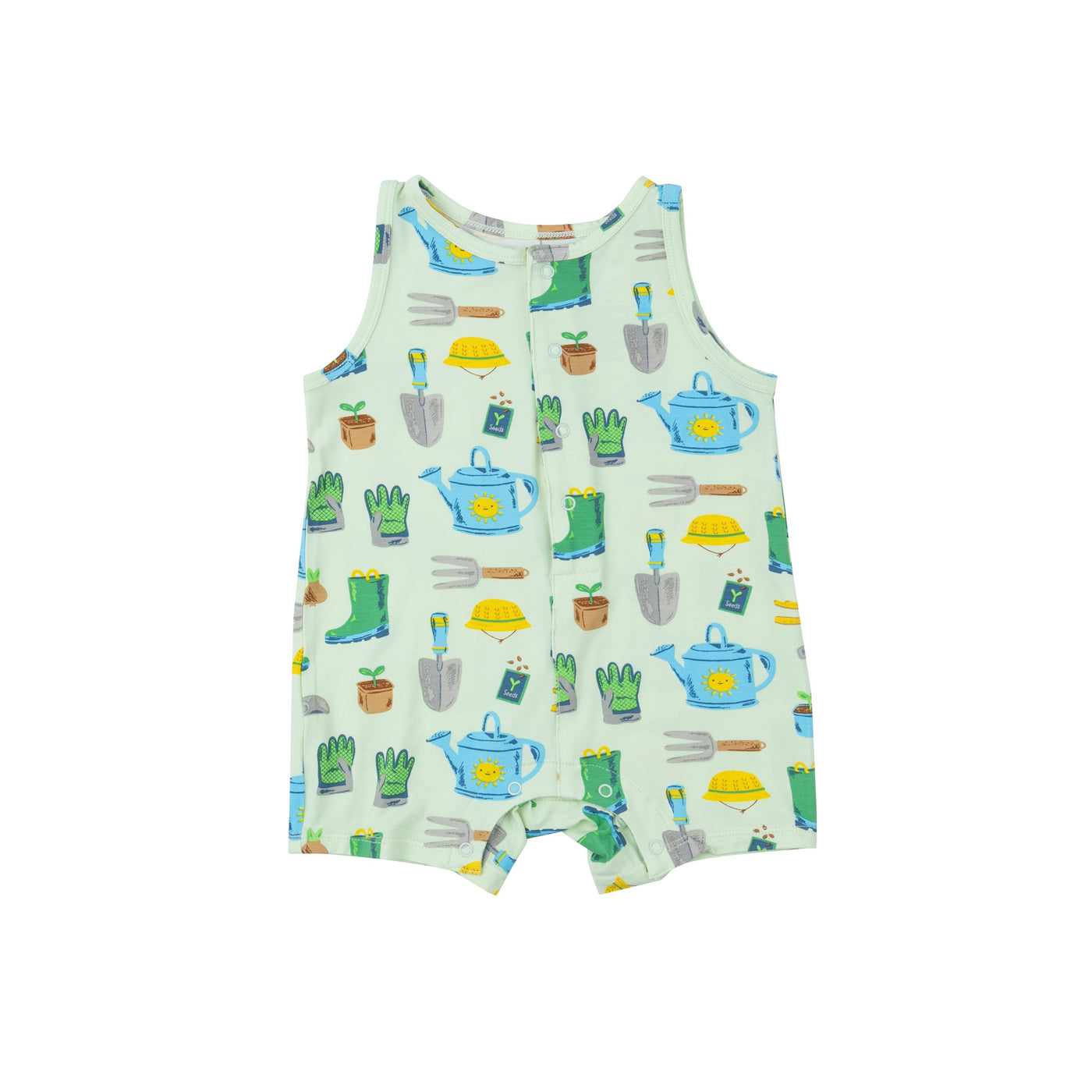 Shortie Romper - Garden Tools - Angel Dear