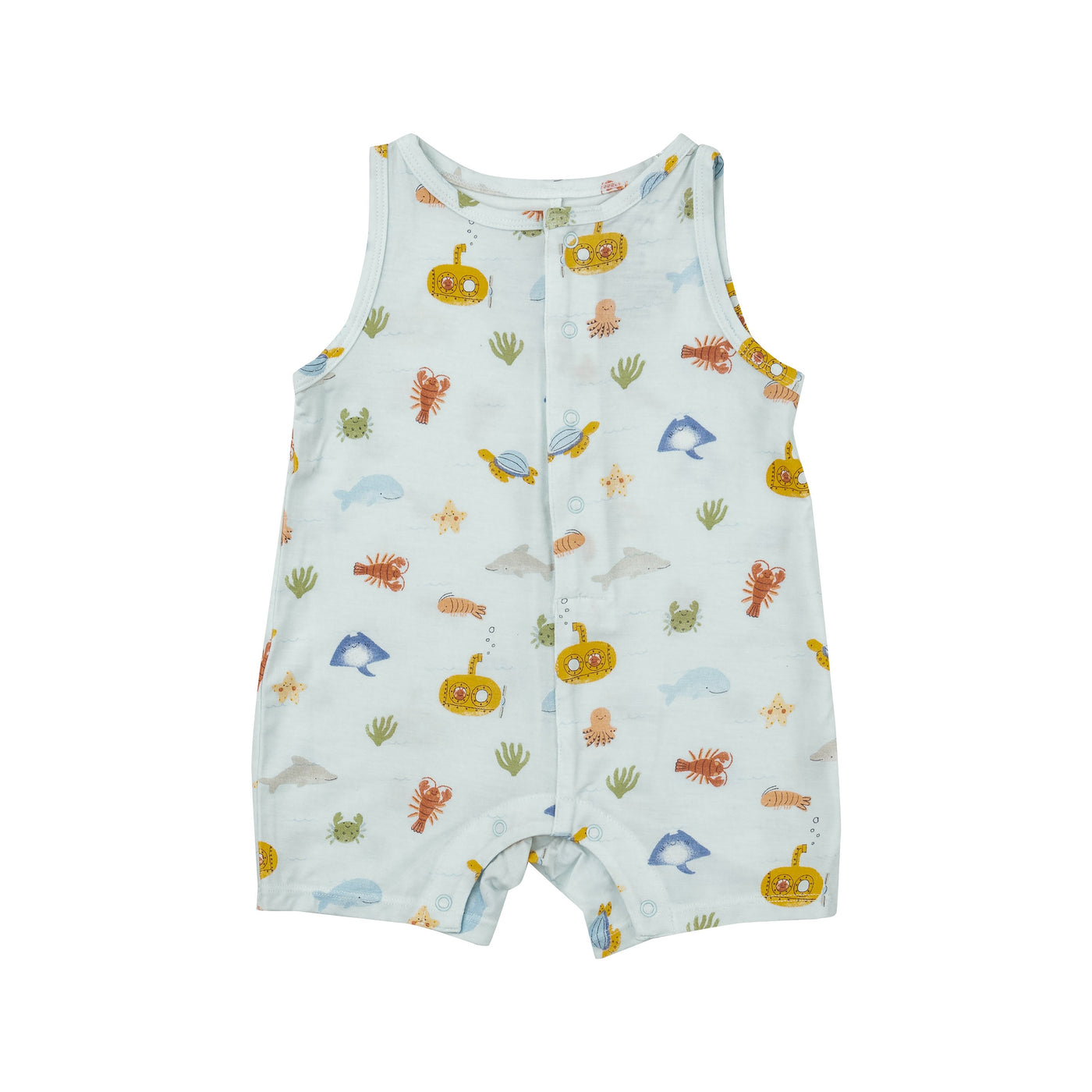 Shortie Romper - Inky Ocean by Angel Dear