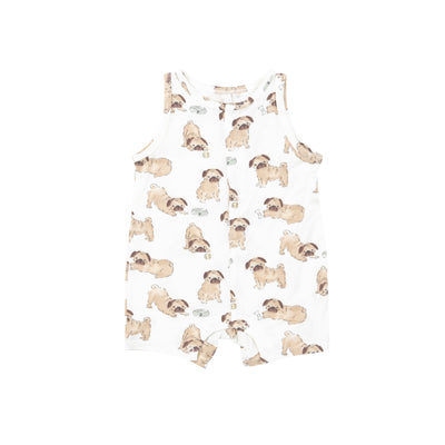 Shortie Romper - Pugs - Angel Dear