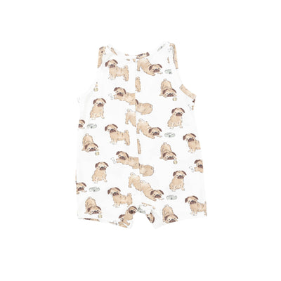 Shortie Romper - Pugs - Angel Dear