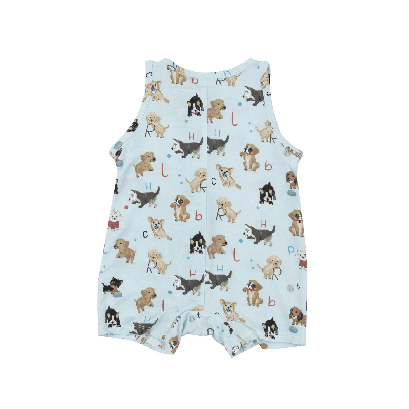 Shortie Romper - Puppy Alphabet - Angel Dear