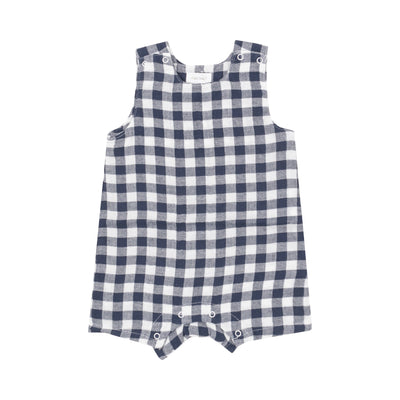 Sleeveless Jon Jon - Gingham Navy - Angel Dear