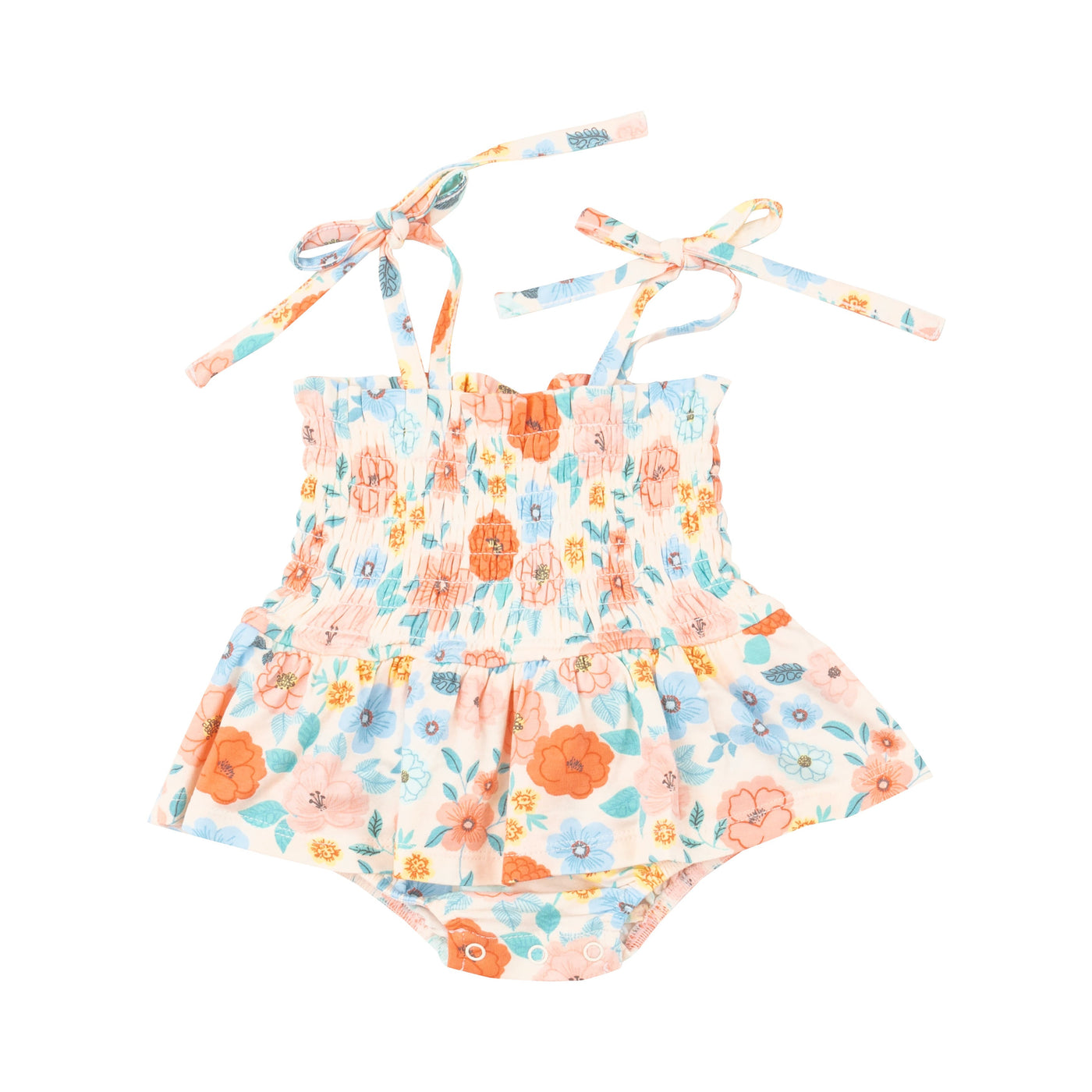 Smocked Bubble W/ Skirt - Flower Cart by Angel Dear