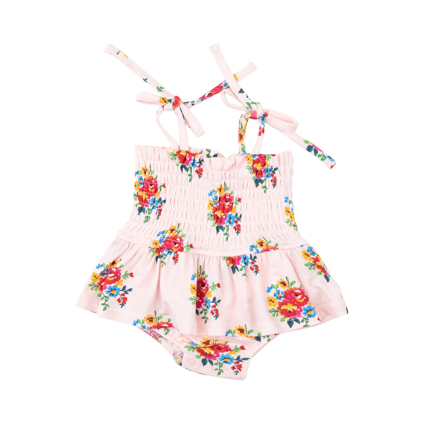 Smocked Bubble W/ Skirt - Pretty Bouquets-Angel Dear