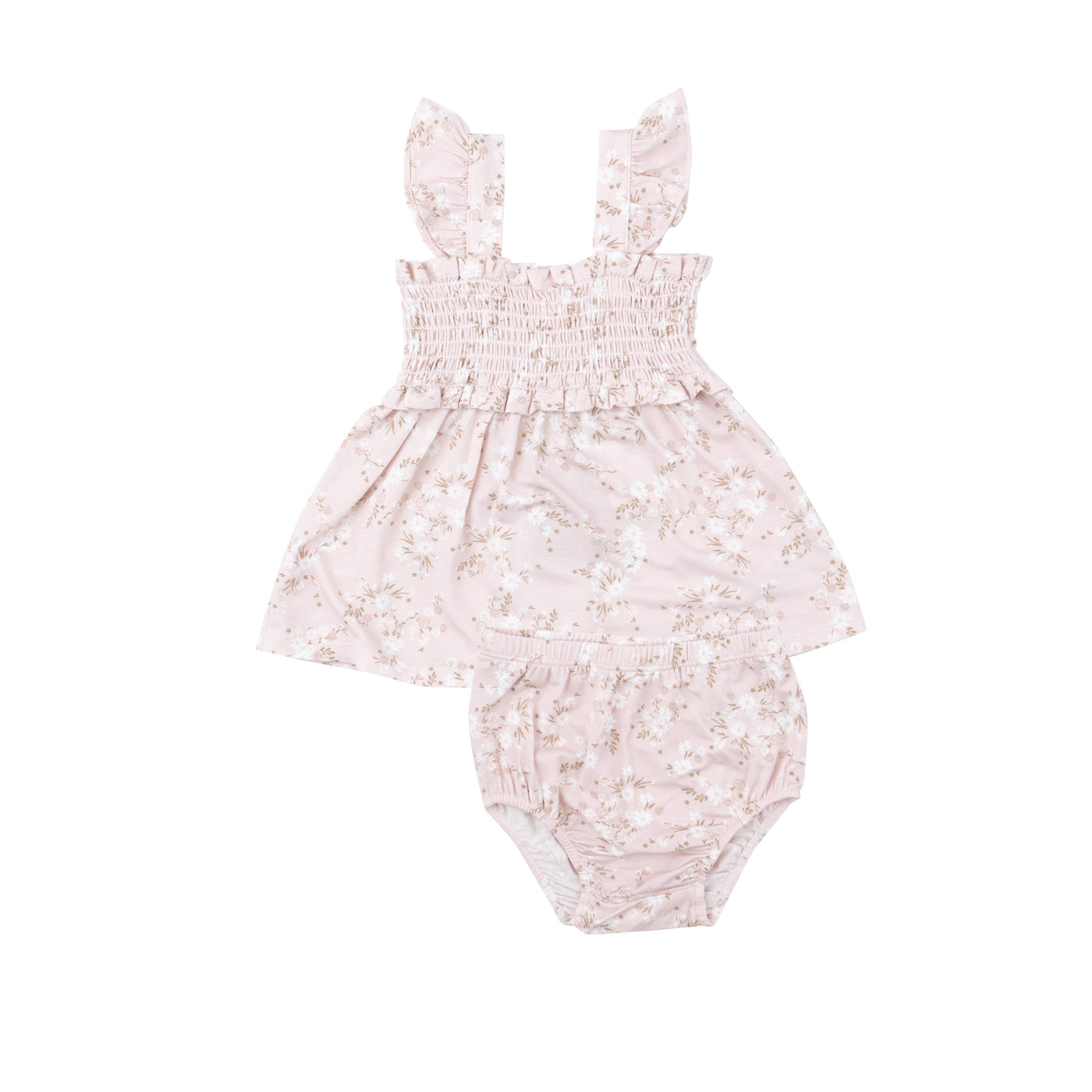 Smocked Top With Ruffle Straps And Dc - Floaty Day Daisies-Angel Dear