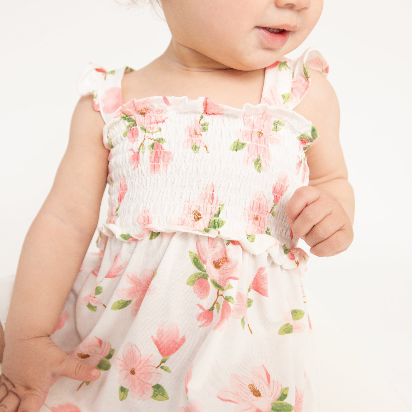 Smocked Top With Ruffle Straps And Dc - Sweet Magnolias-Angel Dear