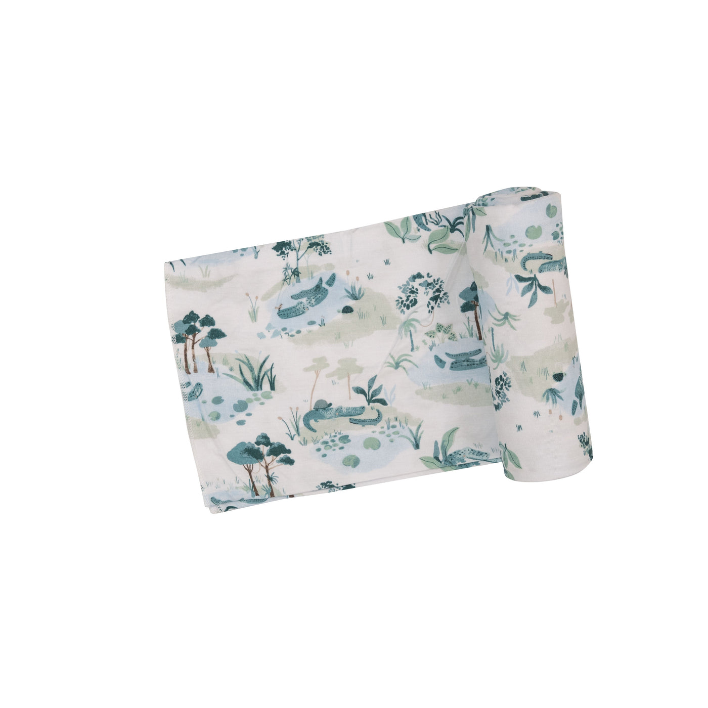 Swaddle Blanket - ALLIGATOR POND by Angel Dear