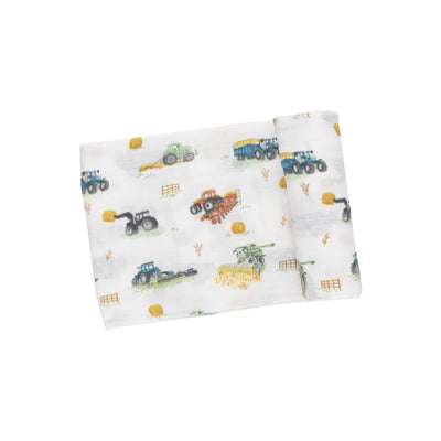 Swaddle Blanket - Farm Machines by Angel Dear