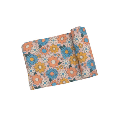 Swaddle Blanket - GROOVY DAISY by Angel Dear