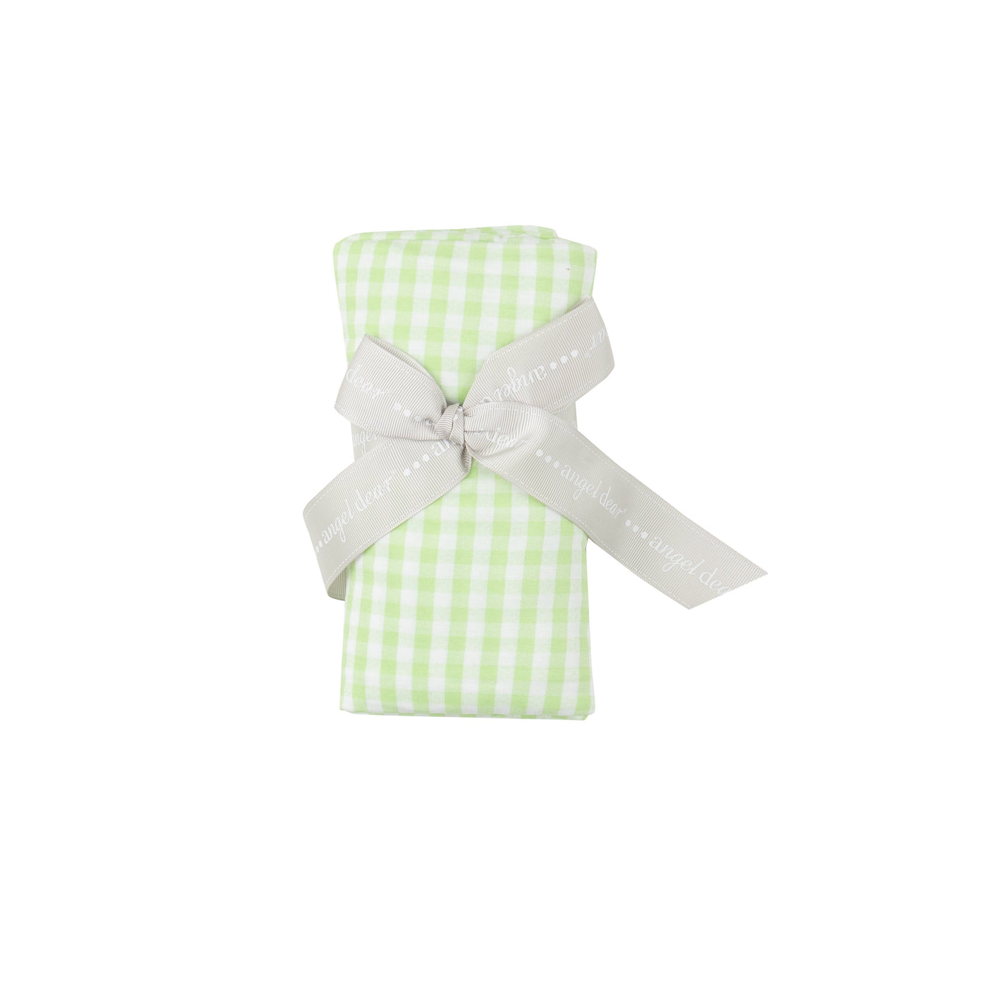 Swaddle Blanket - Mini Gingham Green - Angel Dear