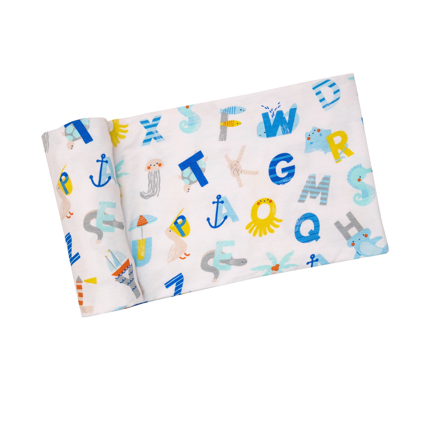 Swaddle Blanket - NAUTICAL ABC by Angel Dear