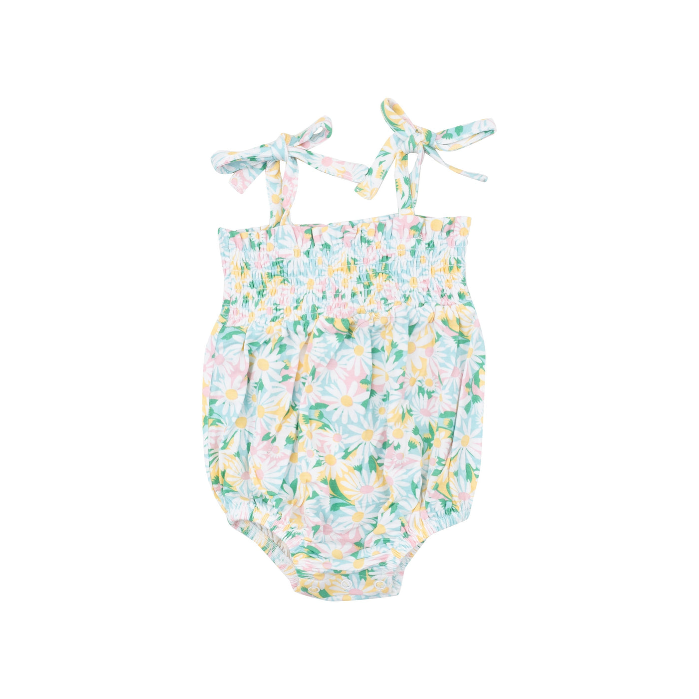 Tie Strap Smocked Bubble - Color Fill Daisies by Angel Dear