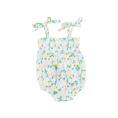 Tie Strap Smocked Bubble - Color Fill Daisies by Angel Dear