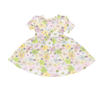 Twirly S/S Dress - Mixed Retro Floral by Angel Dear