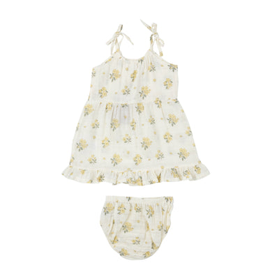 Twirly Tank Dress  and Diaper Cover - Buttercup Bouquets-Angel Dear