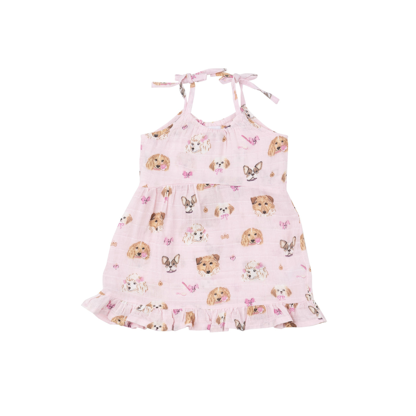 Twirly Tank Dress & Diaper Cover - Pretty Puppy Faces - Angel Dear