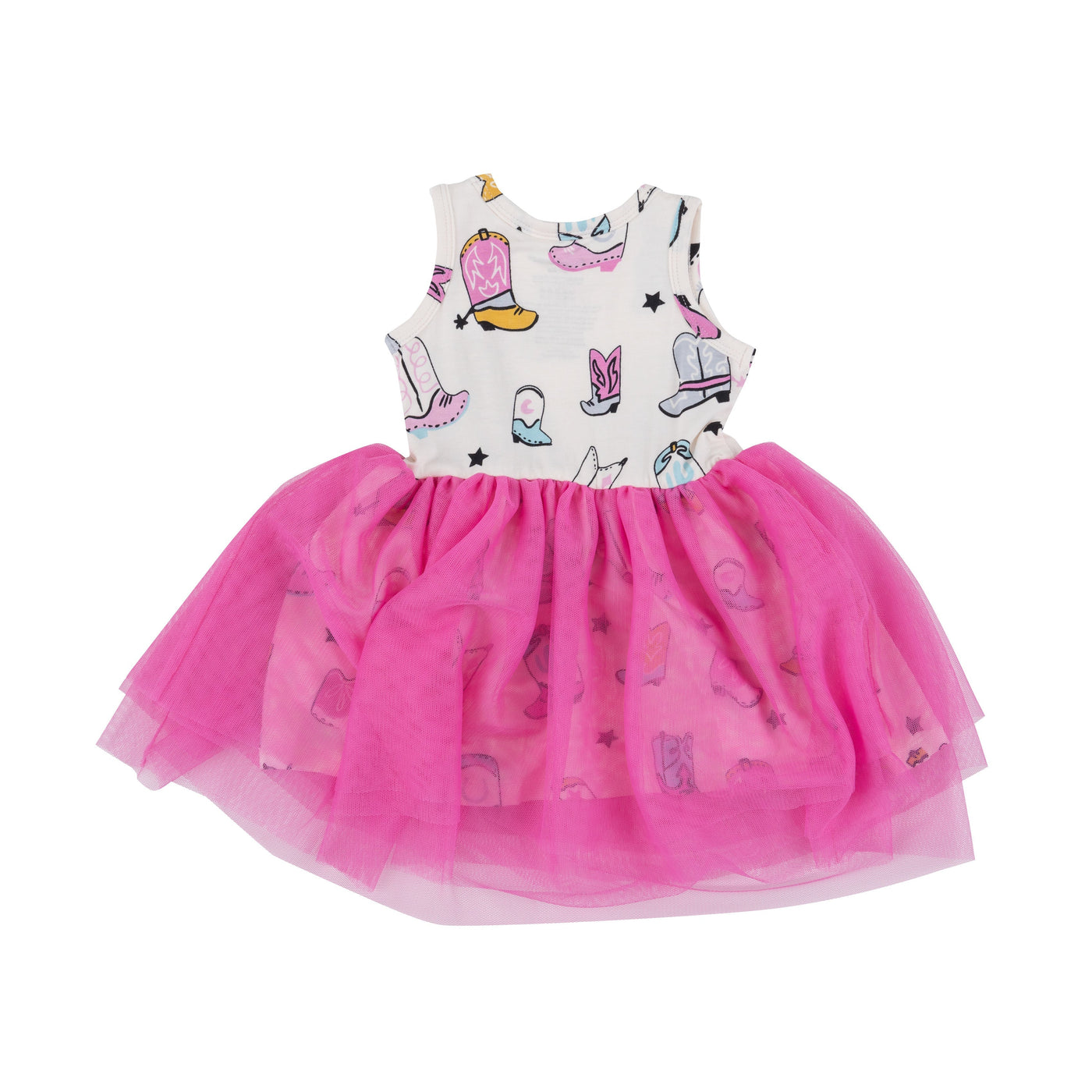 Twirly Tank Tutu Dress - Boots Pink by Angel Dear