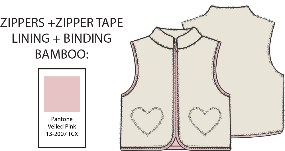 Sherpa - Zip Vest with Heart Pockets
