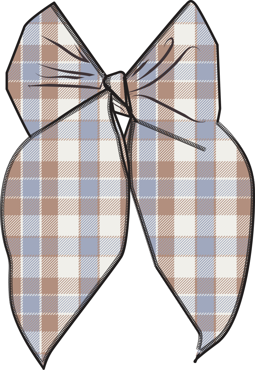 Western Plaid - Large Bow